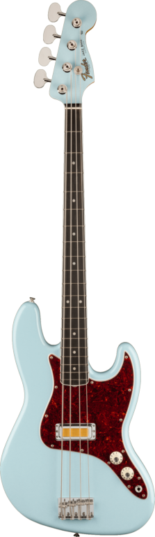 Fender Gold Foil Jazz Bass Ebony Fingerboard Sonic Blue With Gig Bag