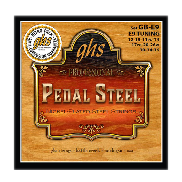 GHS GB-E9 Boomers E9 Tuning Pedal Steel Strings