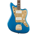 Squier 40th Anniversary Jazzmaster®, Gold Edition, Laurel Fingerboard, Gold Anodized Pickguard, Lake Placid Blue Electric Guitars
