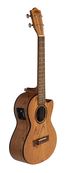 Lanikai OA-CET Oak Tenor Ukulele Electric Natural with Gig Bag