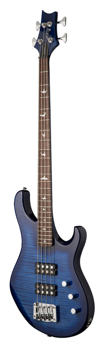 PRS SE Kingfisher Bass Faded Blue Wrap Around Burst