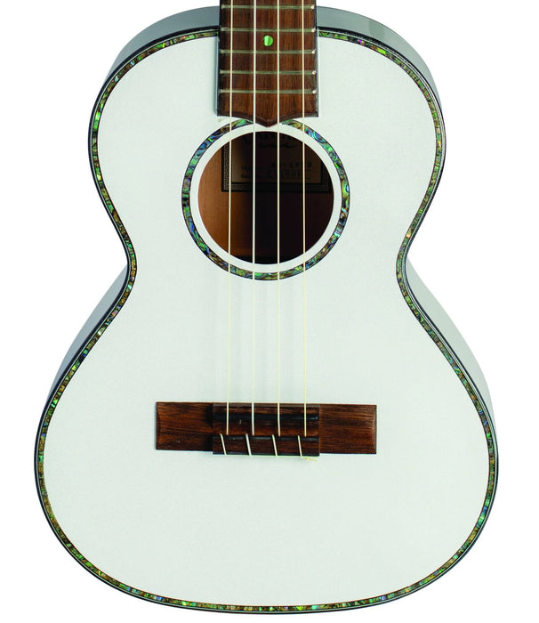 Lanikai JMS-AWT2 Julia Michaels Tenor Ukulele White Pearl with Gig Bag