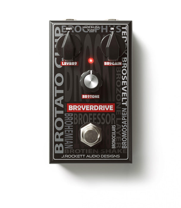 J Rockett Audio Designs Broverdrive Overdrive Guitar Effect Pedal