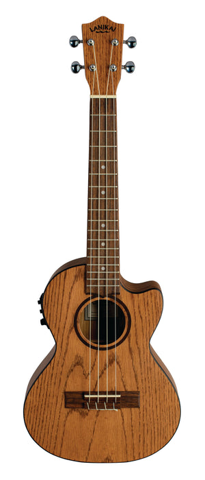 Lanikai OA-CET Oak Tenor Ukulele Electric Natural with Gig Bag