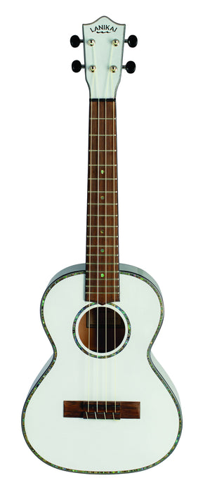 Lanikai JMS-AWT2 Julia Michaels Tenor Ukulele White Pearl with Gig Bag