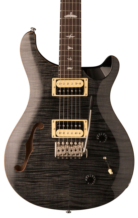 PRS SE Custom 22 Semi Hollow Gray Black Electric Guitar With Gig Bag
