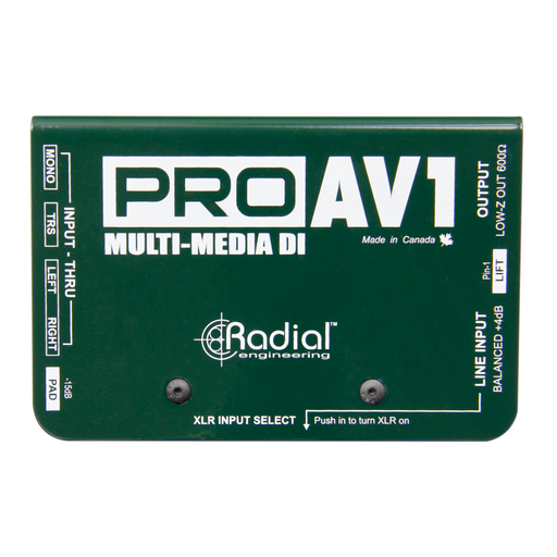 Radial Engineering ProAV1 Multimedia Direct Box