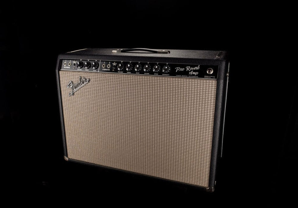 Vintage 1966 Fender Pro Reverb Black Guitar Amp Combo