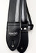 Couch Black with Silver Racer X Guitar Strap - RX022