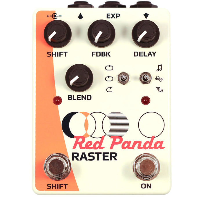 Red Panda Raster Delay and Pitch Shifter Guitar Effect Pedal