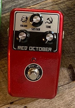 Tru-Fi Red October Fuzz Guitar Pedal Candy Apple Red