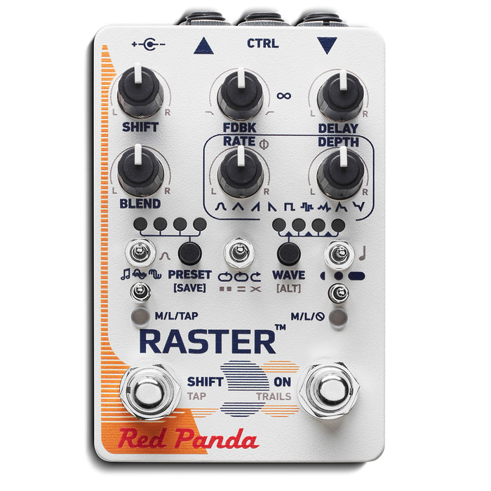 Red Panda Raster 2 Delay and Pitch Shifter Guitar Effect Pedal