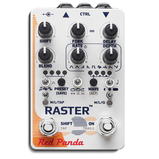 Red Panda Raster 2 Delay and Pitch Shifter Guitar Effect Pedal