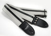 Couch White with Black Racer X Guitar Strap - RX002