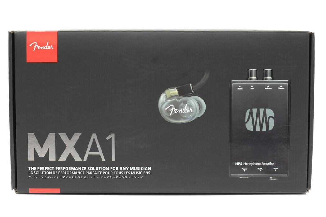 Fender MXA1 In-Ear Monitors DXA1 And HP2 Headphone Amplifier Bundle
