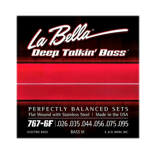 La Bella 767-6F Flatwound Bass VI Strings