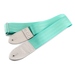 Couch Recycled Mint Green Seatbelt With White Tabs Guitar Strap - SB019B