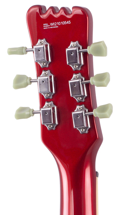 Eastwood Sidejack Deluxe Baritone Electric Guitar - Red
