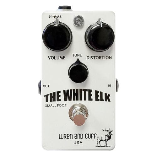 Wren and Cuff White Elk Fuzz Guitar Effect Pedal