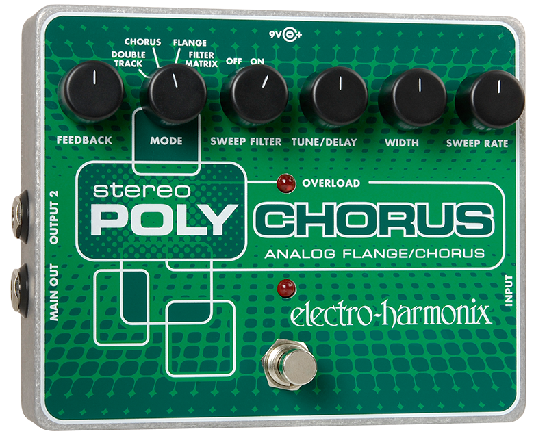 Electro-Harmonix Stereo Polychorus Analog Chorus Flanger Slapback Electro-Harmonix Stereo Polychorus Analog Chorus Flanger Slapback