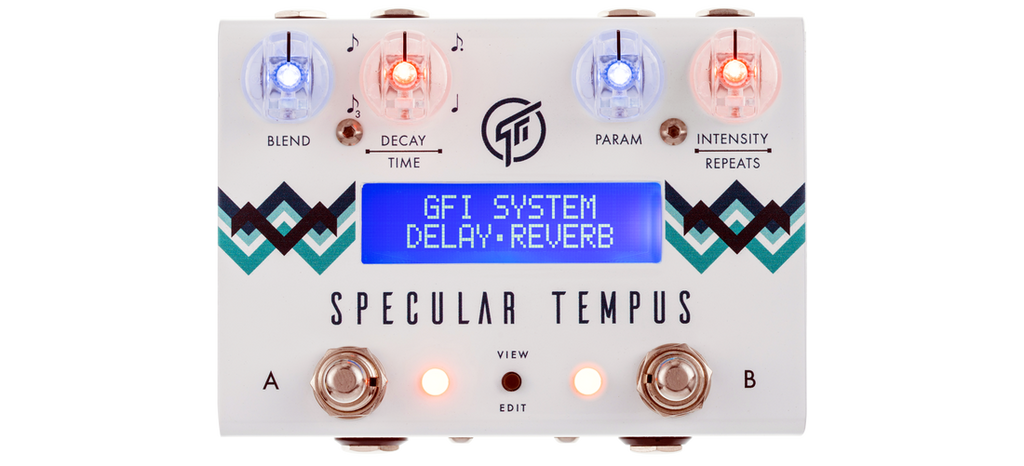 GFI System Specular Tempus Reverb And Delay Guitar Effect Pedal