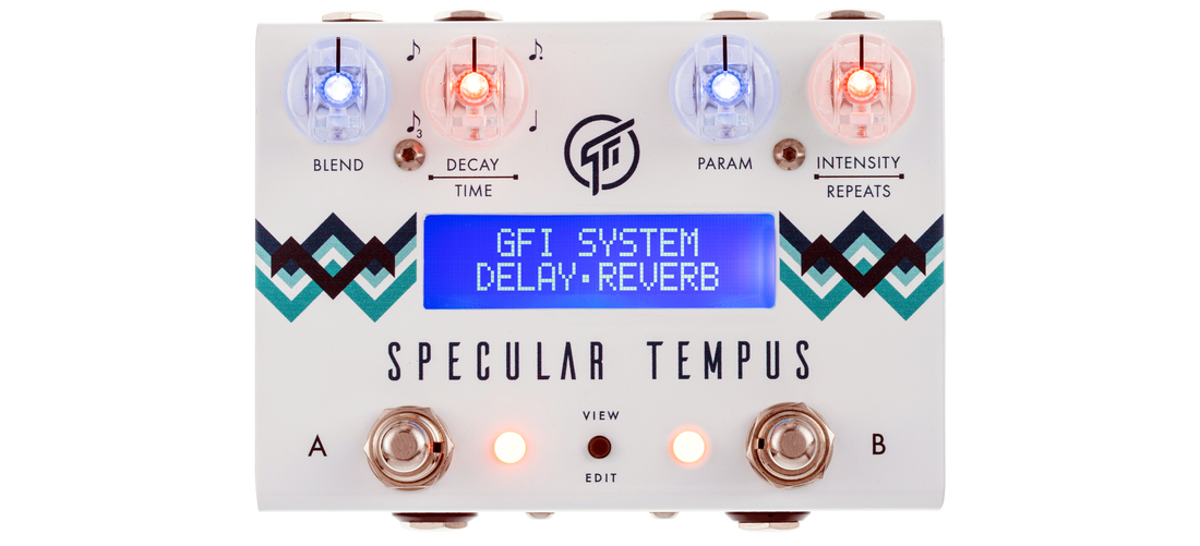 GFI System Specular Tempus Reverb And Delay Guitar Effect Pedal