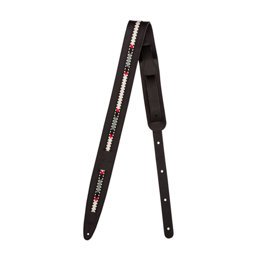 Fender Paramount Acoustic Leather Strap, Black Straps