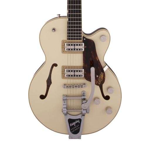 Gretsch G659T Players Edition Broadkaster Jr. Center Block Single-Cut with Bigsby Two-Tone Lotus Ivory/Walnut Stain Electric Guitar