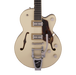 Gretsch G659T Players Edition Broadkaster Jr. Center Block Single-Cut with Bigsby Two-Tone Lotus Ivory/Walnut Stain Electric Guitar