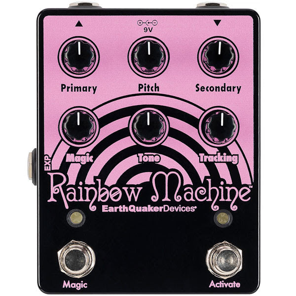 EarthQuaker Devices Limited Edition Pink on Black Rainbow Machine Poly — Truetone Music
