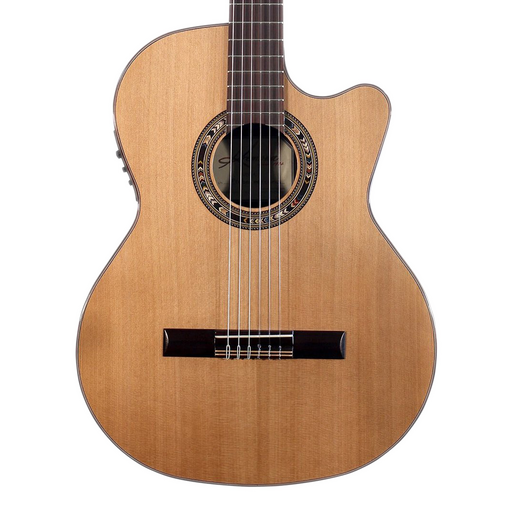 Kremona Performer Series Verea Solid Cedar Top Nylon String Classical Acoustic Electric Guitar With Bag