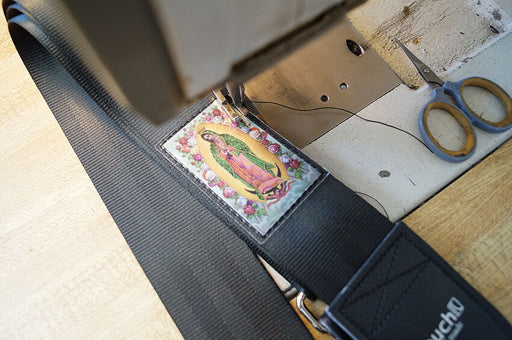 Couch Mary Guadalupe Black Seatbelt Guitar Strap - SB008