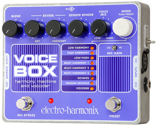 Electro-Harmonix Voice Box Vocal Harmony Machine/Vocoder Guitar Pedal