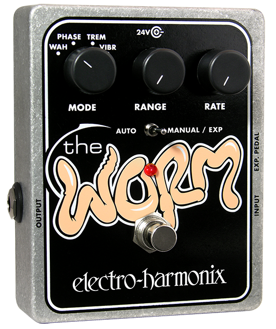 Electro-Harmonix Worm Analog Wah/Phaser/Vibrato/Tremolo Guitar Pedal