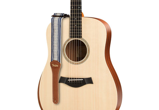 Taylor Academy Strap White/Blue Jacquard Cotton 2" 