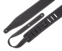 Levy's M17BDS-BLK 2 1/2" Black Pull-up Leather Guitar Strap With Soft Garment Leather Backing
