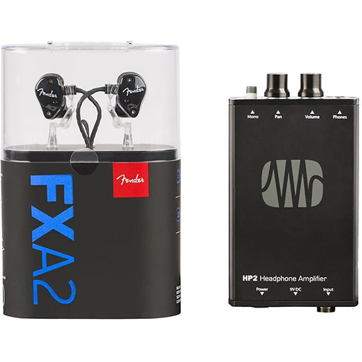 Fender MXA2 Bundle with FXA2 Pro In-Ear Monitors and PreSonus HP2 Headphone Amplifier