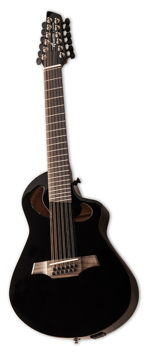 Veillette Avante Gryphon High 12 String Acoustic Electric Guitar Black w/ Case